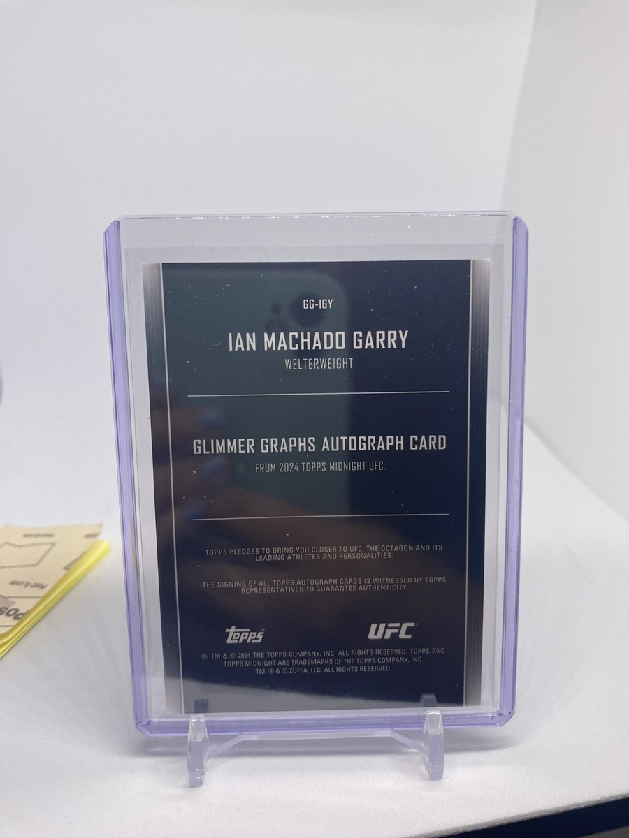 2024 Topps UFC Midnight Ian Machado Garry Glimmer Graphs Auto /99
