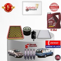 Inspektionskit Filter ÖL Kerzen Fiat Marea 1.6 16V 76KW 103CV Von 2000->