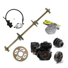 32" Rear Axle Kit Assembly 210cc 7HP Engine Motor Pull Start Go kart Mower