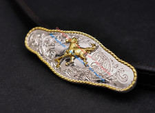 Lot 6PCS Silver Gold Cowgirl Western Racing Horse Craft Bridle Saddles Conchos