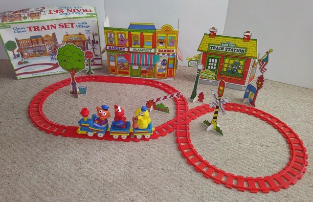 sesame street train set