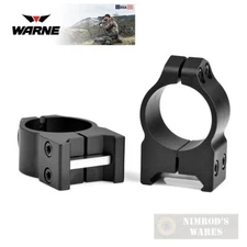 Warne Maxima SCOPE RINGS Medium 1" Matte 201M FAST SHIP