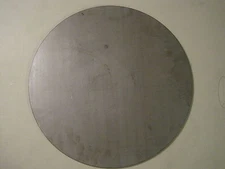 Pizza Stone, 1/4" Steel Plate, Disc Shaped, 15" Diameter, .250 A36 Steel