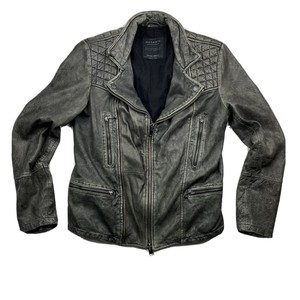 ebay all saints leather jacket