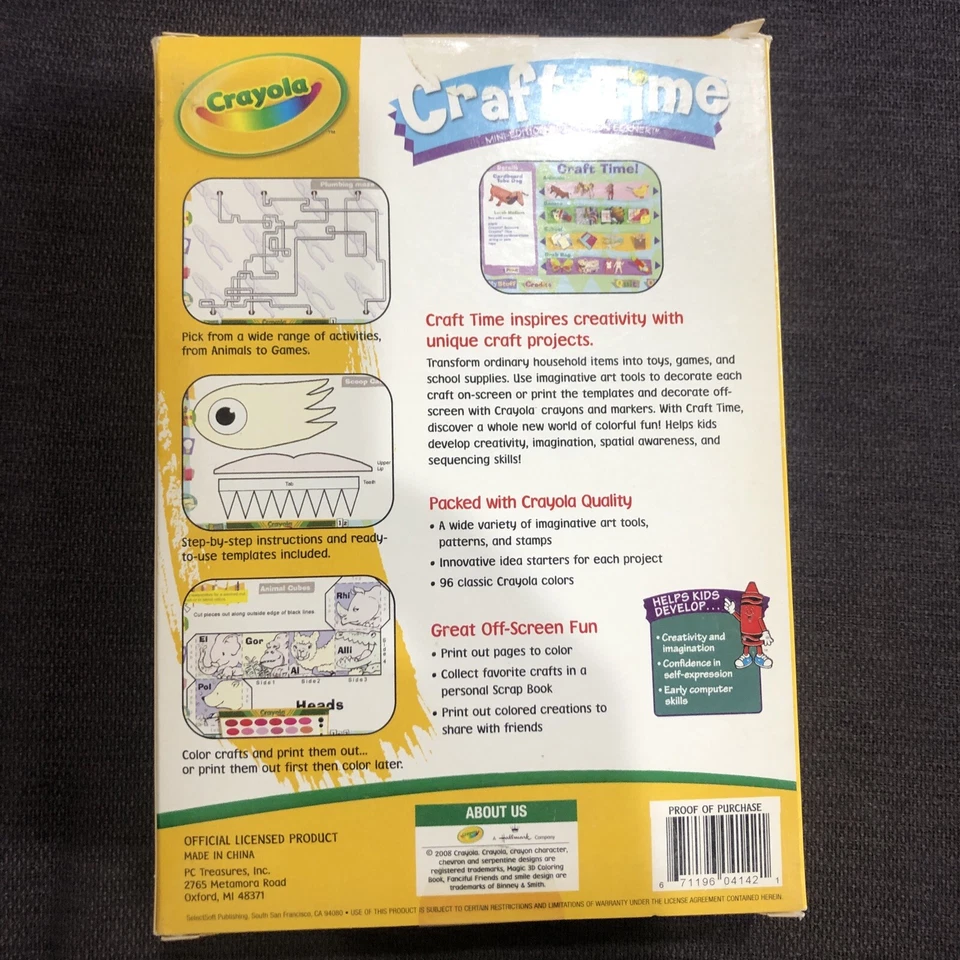 Crayola Craft Time Mini-Edition of Creation Corner PC CD-Rom for Ages 7-12 - Image 4 of 4