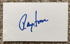 Ray Fosse signed card - Indians A's debut 1967