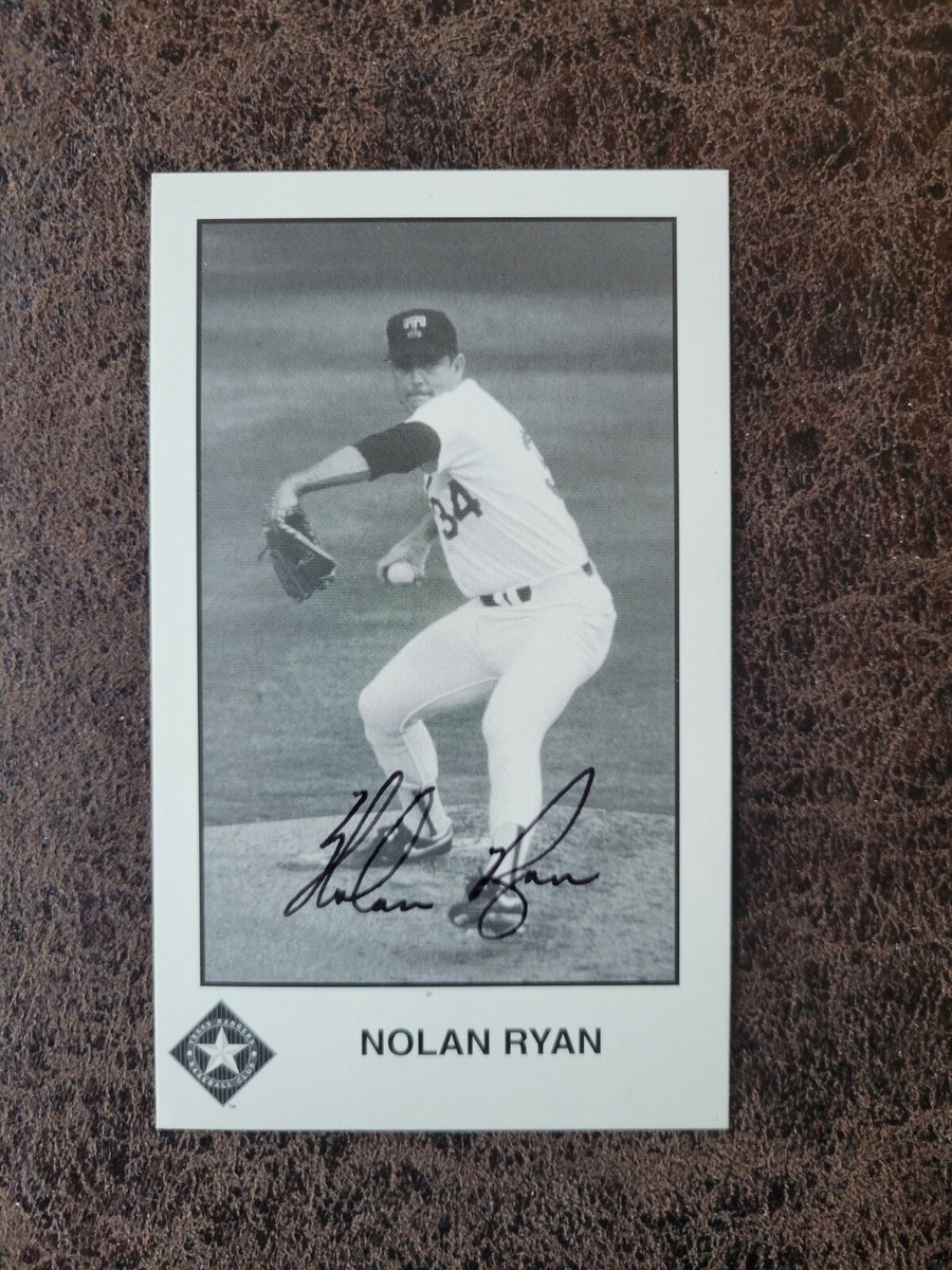 1990s Nolan Ryan black and white picture - Texas Rangers