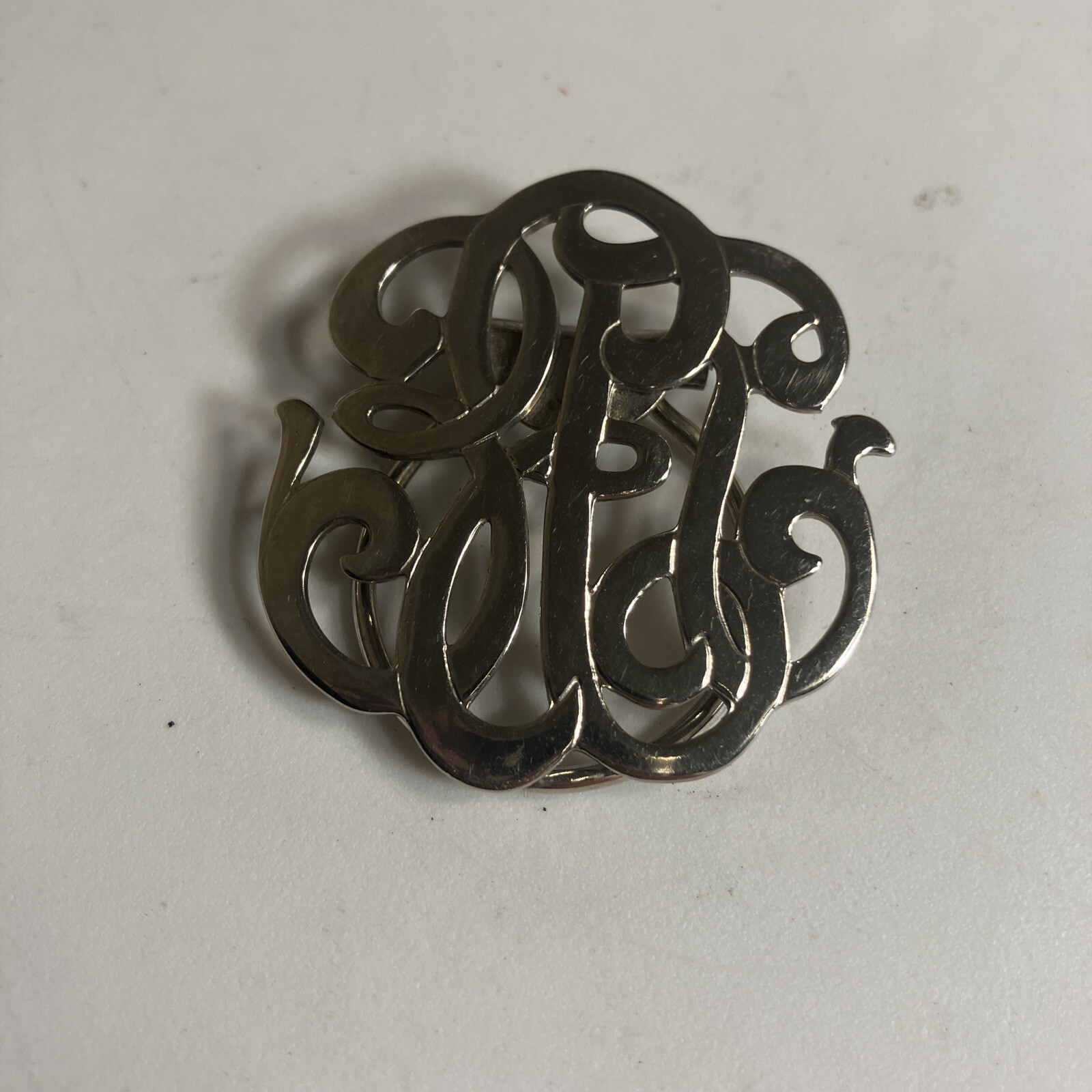 Scarf Clip Fur Clip  Vintage Silver Tone Unbranded Pre-owned