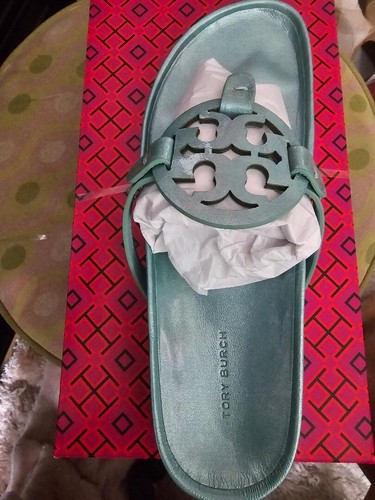 Tory Burch MILLER CLOUD SANDAL Audrey Blue Size 10 (New in Box) - Picture 4 of 6