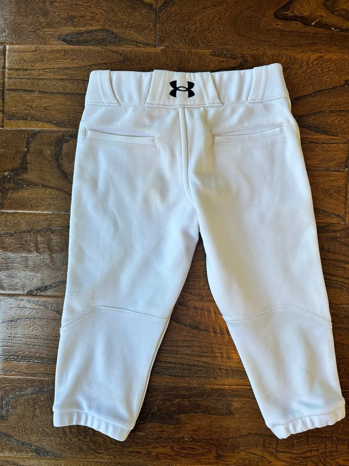 Boys Under Armour White Baseball Knicker Pants Size Youth X small eBay
