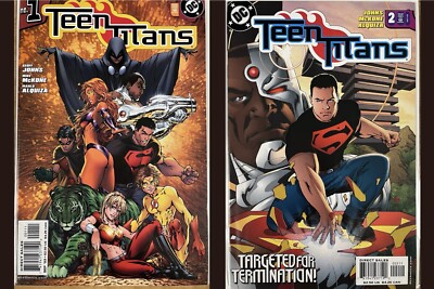 Teen Titans Issue #1 #2 2003 DC Comics! Michael Turner Cover Variant!