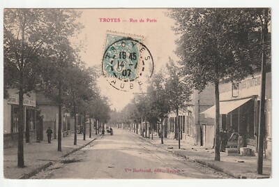 Ancienne Carte Postale CPA 10 Troyes - Grands Magasins Jory Prieur - Soieries Et Trousseaux (début 1900)