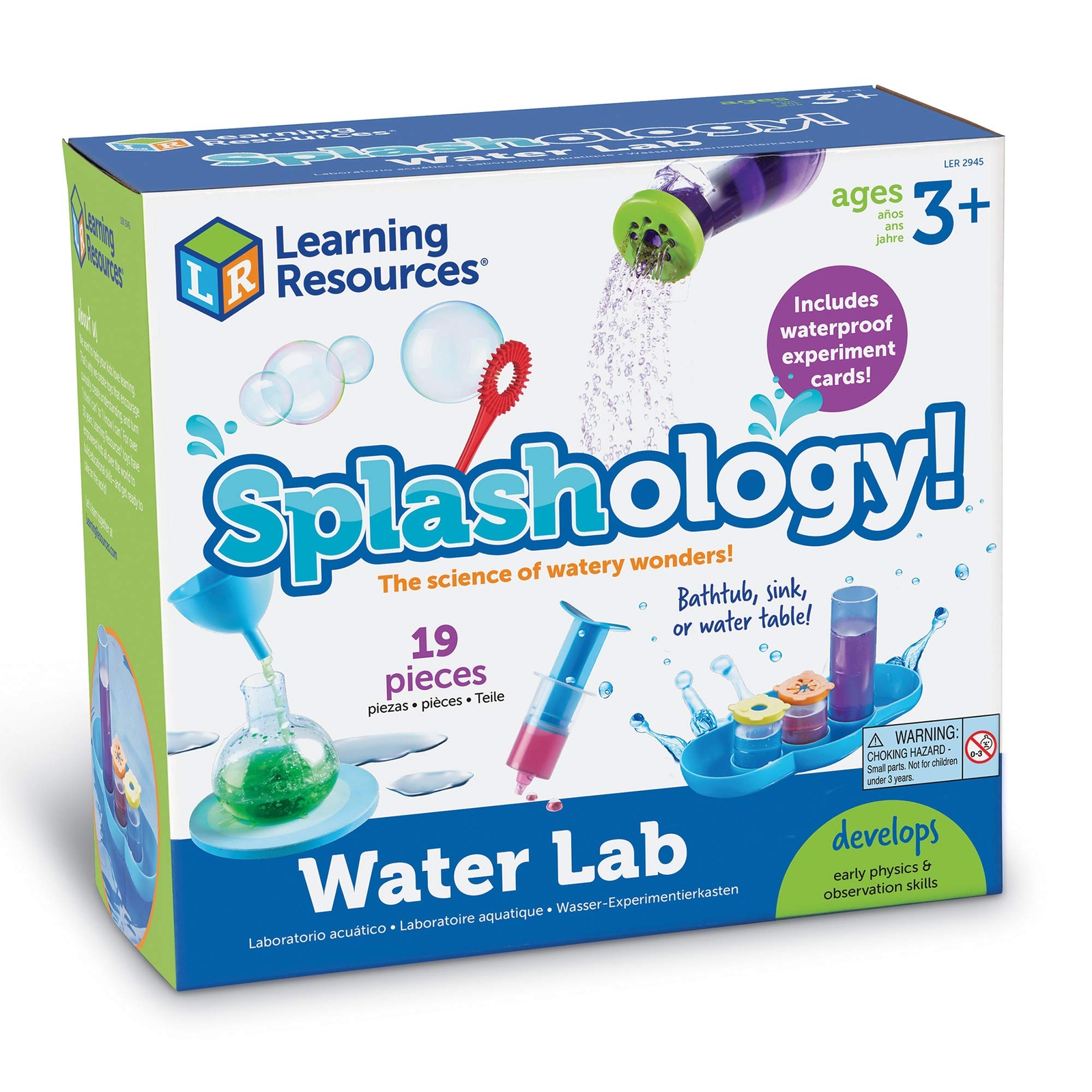 Splashology Water Lab 19 Piece Water Science Kit for Kids Ages 3 and Up