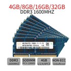 32GB 16GB 8GB 4GB PC3-12800S DDR3 1600MHz portable mémoire RAM pour Hynix FR