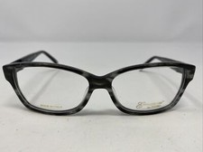 Safilo Emozioni Italy EM4041 DP7 54-14-135 Black Marble Eyeglasses Frame /Q43
