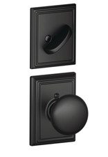 Lot of 6 Schlage F59 PLY 622 ADD Plymouth Single Cylinder, Matte Black