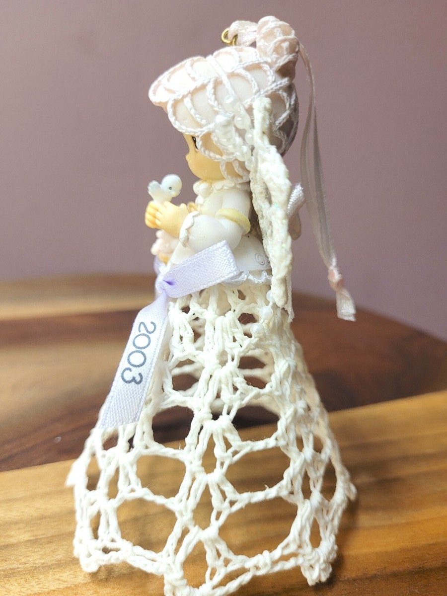 Precious Moments Lace Christmas Angel Ornament 2003 | eBay