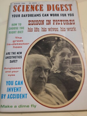 AUGUST 1963 YOUR DAYDREAMS CAN WORK FOR YOU SCIENCE DIGEST MAGAZINE RARE 
