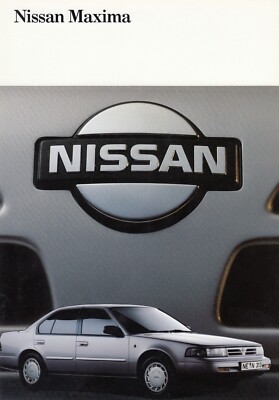 NISSAN MAXIMA V6 Prospekt Brochure plus Preisliste plus Farbkarte 1989 84