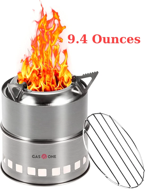 Gas One Portable Backpacking Camping Wood Gasifier Stove Fold Efficient  Burning | eBay