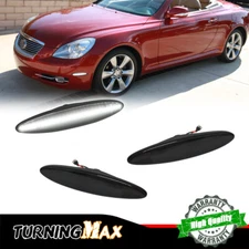 [Plug & Play]Smoked F / R White LED Side Marker Lights For 2002-2010 Lexus SC430
