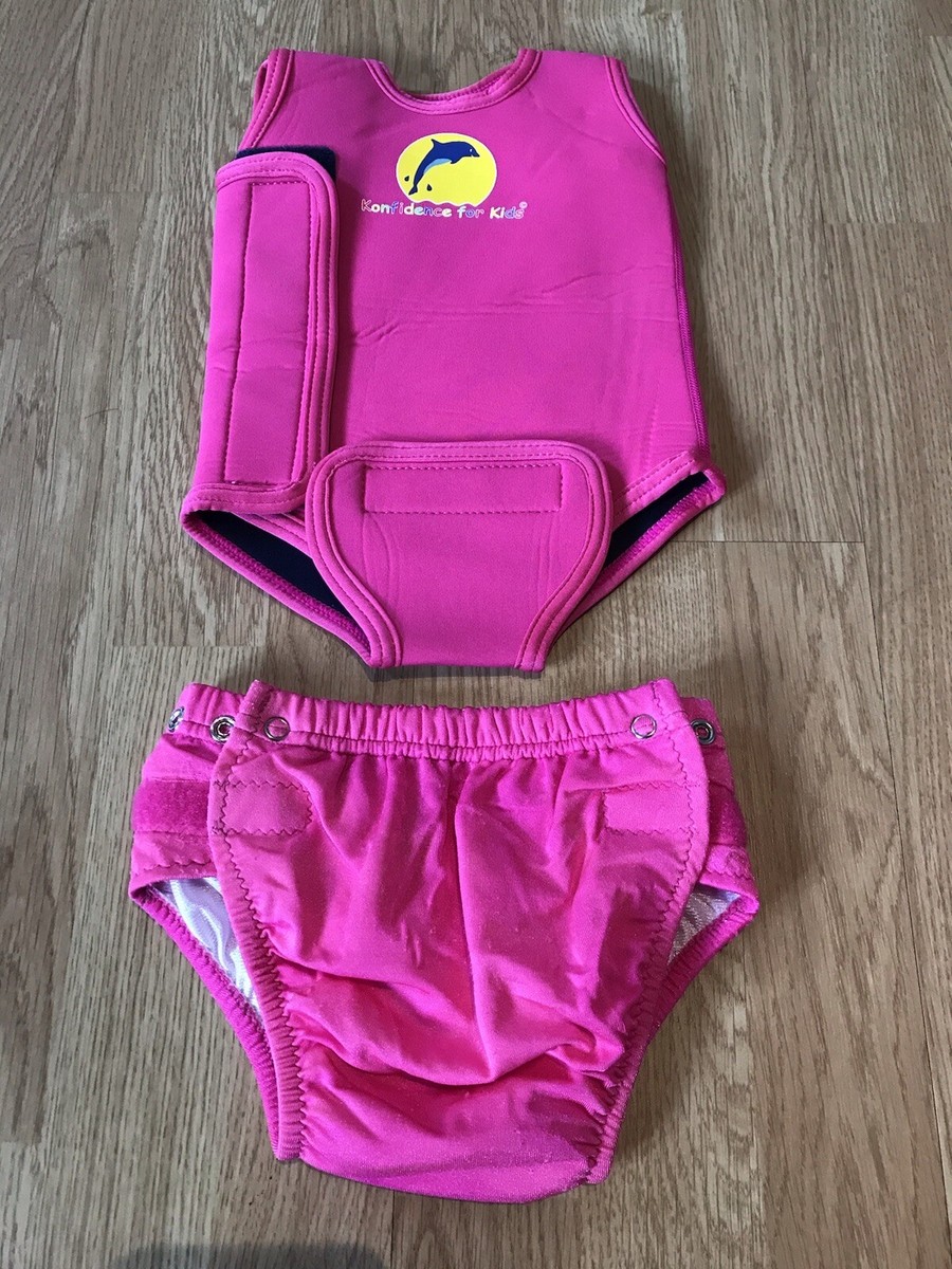 Baby Swimwear Warmer Swimsuit by Konfidence For Kids 0-6 Mths