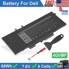4GVMP Battery For Dell Latitude 5400 5500 Precision 3540 9JRYT C5GV2 Laptop 68Wh
