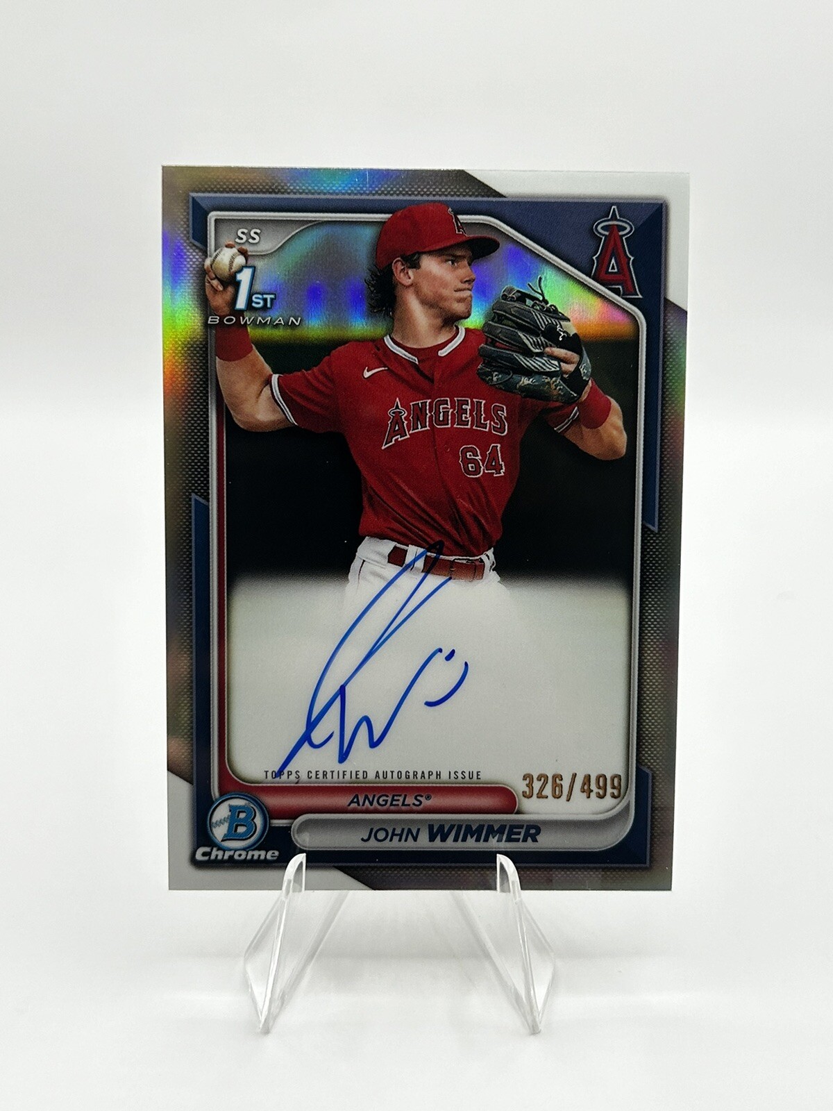 2024 Bowman - Chrome Prospect 1st Auto Refractor #CPA-JW John Wimmer /499