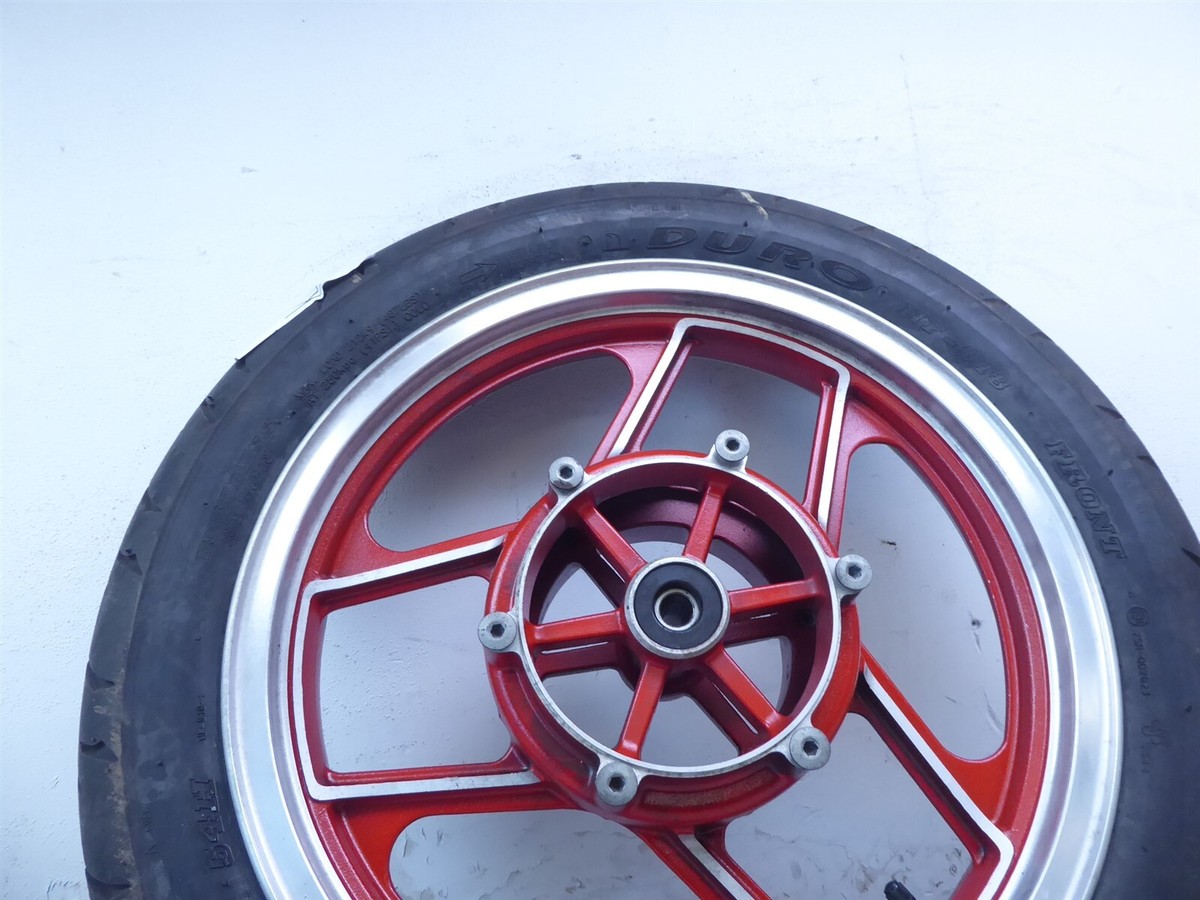 1988 Kawasaki ZX600C Ninja K771-1) red front wheel rim 16in