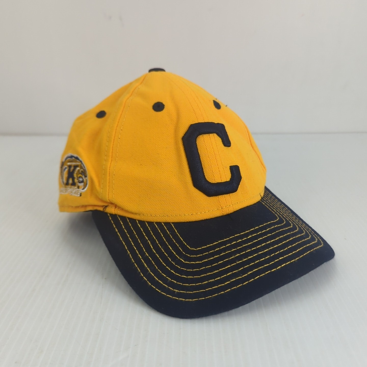 Cleveland Guardians Kent State Strapback Cap Yellow Black New Era 9FORTY