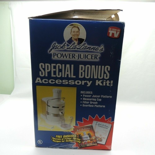 Jack Lalanne Power Juicer Vegetables JUICER 3600 RPM-2.5 AMP MOTORS New Open Box - Picture 7 of 12