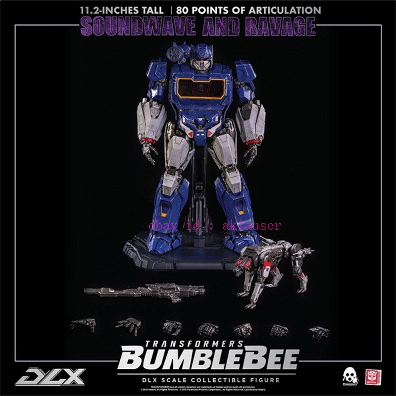 Transformers Soundwave and Ravage フィギュア Threezero Collection 3z0160 80 Points Of Articulation Soundwave