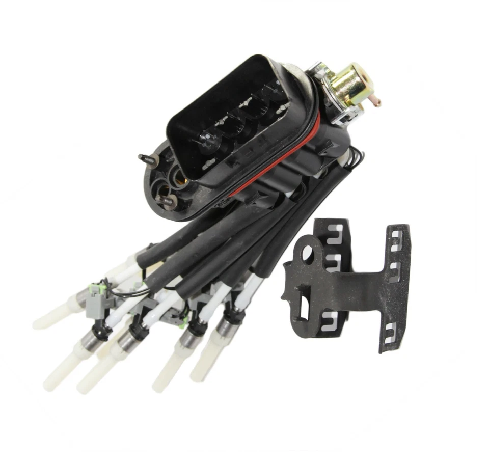 Inyector de araña de combustible Fit Chevy GMC Pickup 5,0 L 5,7 L con soporte FJ504 93441235 Foto 2 de 4