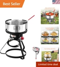 Versatile 10 Qt Fish Fryer for Outdoor and Backyard Cooking Adventures