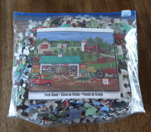 🩷 The Jigsaw Puzzle Factory “Farm Stand” Farmall tractors 500 pcs Boxless 🩷 - Picture 4 of 13
