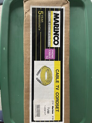 Marinco 50 Foot Yellow  Boat TV Cordset TV99-50