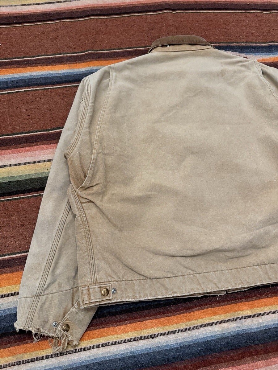 ジャケット・アウター 00s unknown Detroit jacket fade Vintage Carhartt Faded Brown Detroit Style Jacket - Etsy