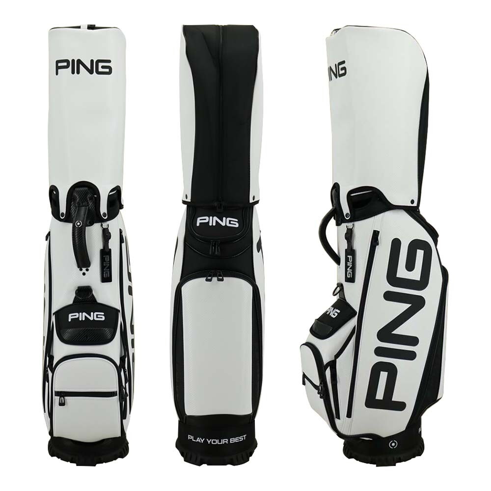 Ping Golf Cart Bag Tour Light Model 9.5 x 47inch Black White Ping Golf Cart Bag Tour Light Model 9.5 x 47inch Black White