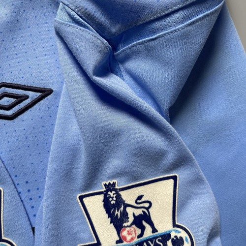 MANCHESTER CITY UMBRO 2011/2012 SOCCER FOOTBALL HOME JERSEY #21 SILVA SIZE “42” - Picture 10 of 19