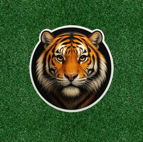 Beautiful Bengal tiger 100% waterproof vinyl sticker decal- many sizes available