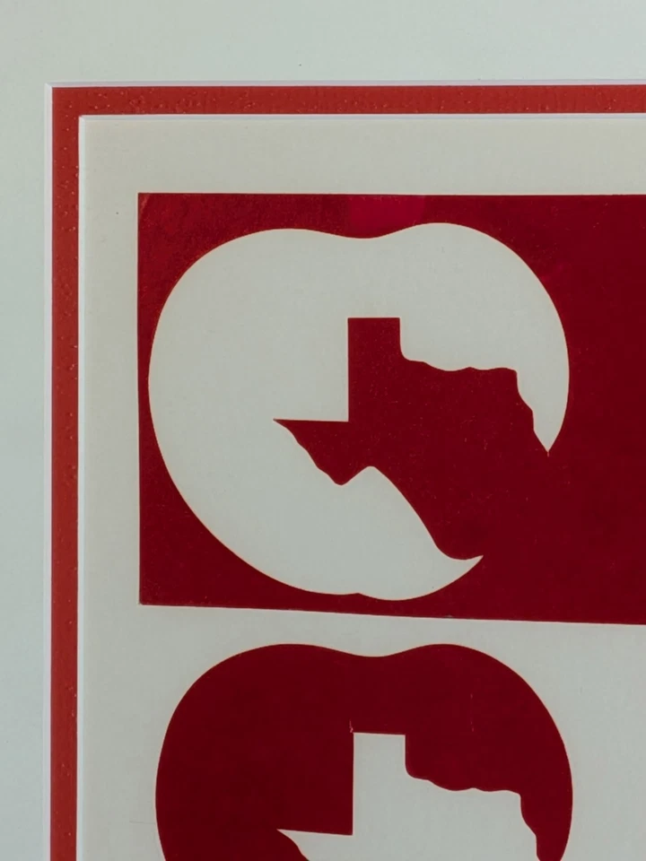 Vintage 1981 Hazelfine mídia mista Texas na Big Apple NYC depois de Robert Indiana - Imagem 3 de 4