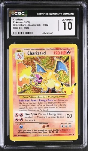 (PSA) CGC 10 Charizard Celebrations 25th Classic Holo Pokemon Card Gem Mint #4