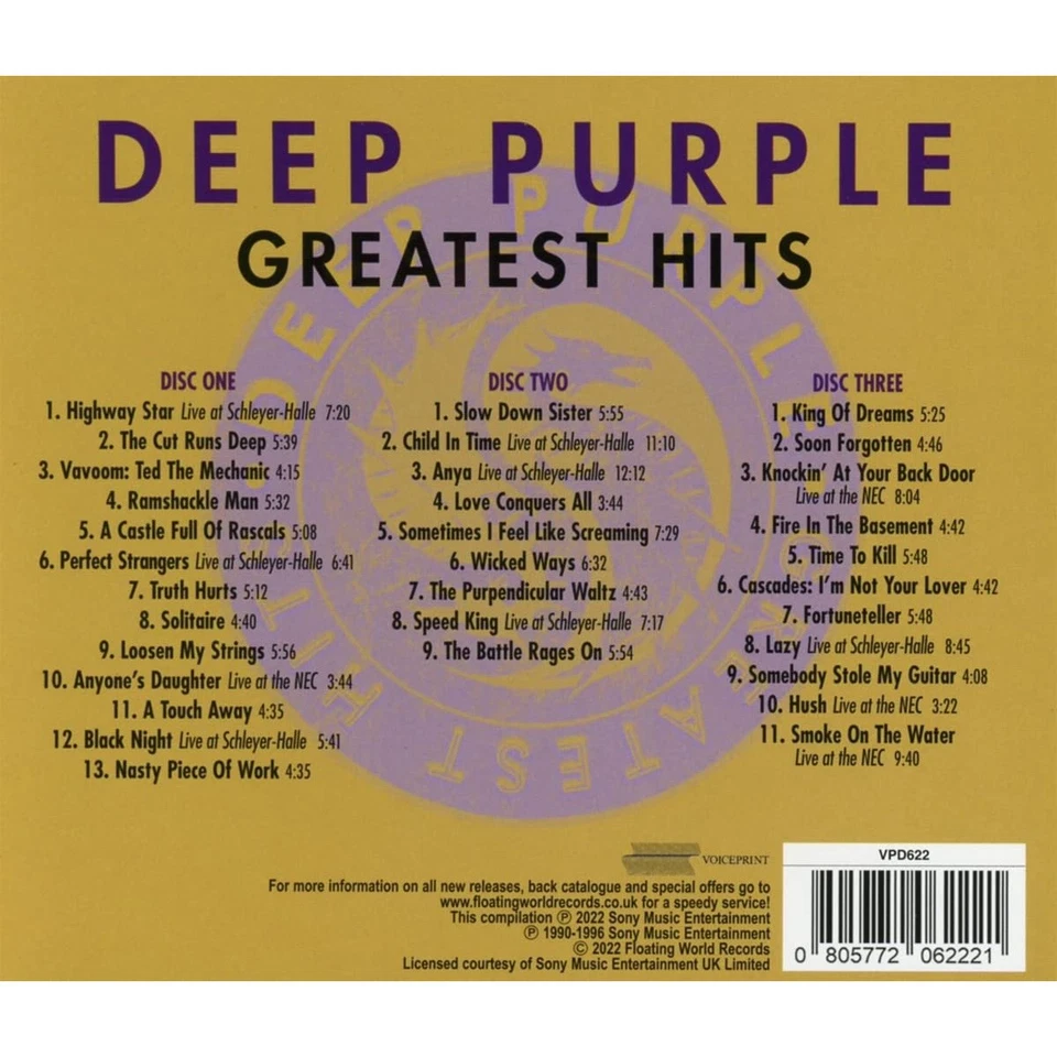 Greatest Hits (3cd) Deep Purple - Bild 2 von 4