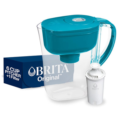 Brita Metro Water Filter Pitcher with Smartlight Change Indicator, Bpa-Free, Rep