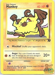 Mankey 61/82 Team Rocket Common Unlimited