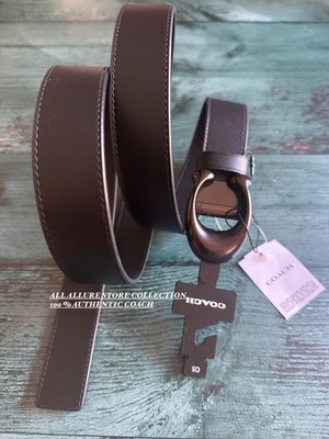 BN COACH Signature C Buckle Cut-To-Size Reversible Belt Black