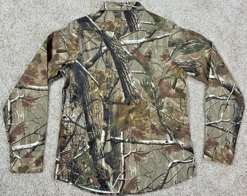 NEW NWT Cabela's REALTREE Women's Camo Silent Weave Button Hunting Shirt Size M - Picture 3 of 3