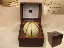 Kelvin & Hughes Naval Star Globe, Epoch 1975, in fitted case.
