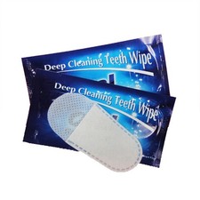 50pcs Disposable Wipe Oral Brush Up Finger For Deep Cleaning Wipes Dental Too UK