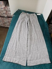 A New Day Dress Pants Extra Small Womens Striped Stretch Drawstring Wide Leg NWT